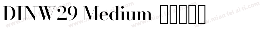 DINW29 Medium字体转换